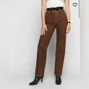 Reformation Cowboy High Rise Straight Jeans size 26